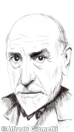Luigi Pirandello caricatura caricature portrait