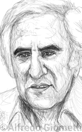 Adolfo Celi caricatura caricature portrait