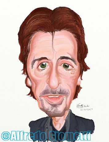 Al Pacino caricatura caricature portrait