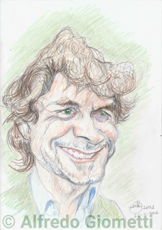 Alberto Angela caricatura caricature portrait