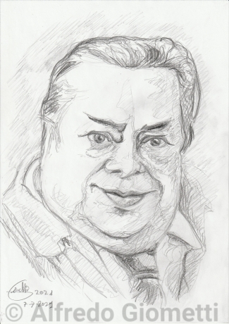 Aldo Fabrizi caricatura caricature portrait