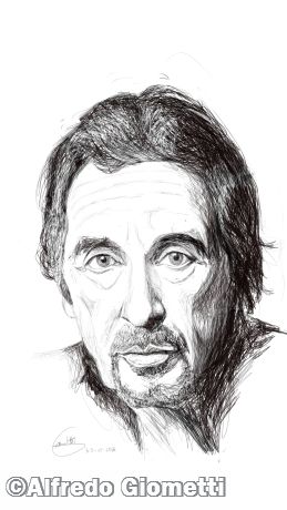Al Pacino caricatura caricature portrait