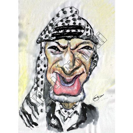 Arafat caricatura caricature portrait