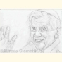 Ritratto di Joseph Ratzinger, papa Benedetto XVI portrait - pope  - clicca per ingrandire