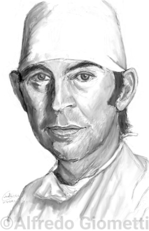 Christiaan Barnard caricatura caricature portrait