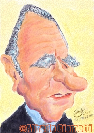 Carlo Azeglio Ciampi caricatura caricature portrait