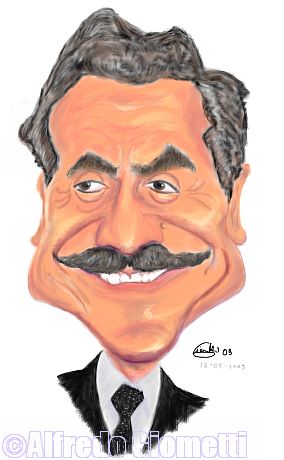 Massimo D'Alema caricatura caricature portrait