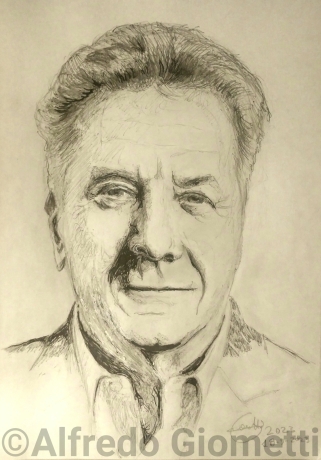 Dustin Hoffman caricatura caricature portrait