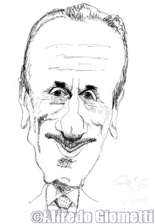 Eduardo de Filippo caricatura caricature portrait