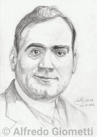 Enrico Caruso caricatura caricature portrait