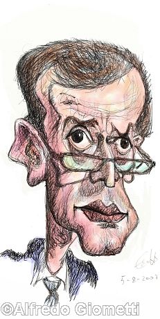 Piero Fassino caricatura caricature portrait