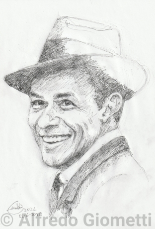 Frank Sinatra caricatura caricature portrait