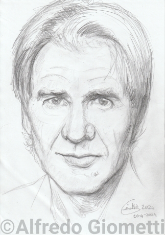 Harrison Ford caricatura caricature portrait