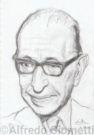 Igor Stravinsky caricatura caricature portrait