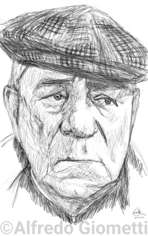 Jean Gabin caricatura caricature portrait