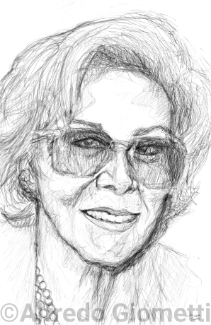 Lea Pericoli caricatura caricature portrait