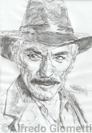 Lee Van Cleef caricatura caricature portrait