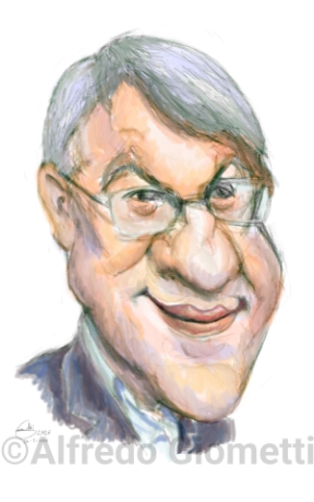 Maurizio Landini caricatura caricature portrait