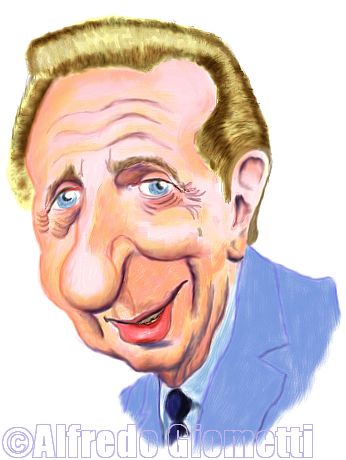 Mike Bongiorno caricatura caricature portrait