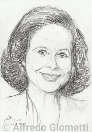 Nicoletta Orsomando caricatura caricature portrait