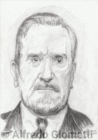 Paolo Stoppa caricatura caricature portrait