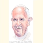 Caricatura di Papa Francesco ( Jorge Mario Bergoglio ) - clicca per ingrandire