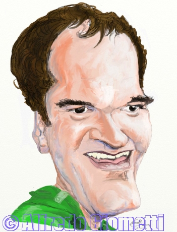 Quentin Tarantino caricatura caricature portrait