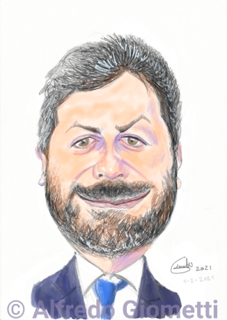 Roberto Fico caricatura caricature portrait