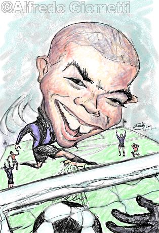 Ronaldo caricatura caricature portrait