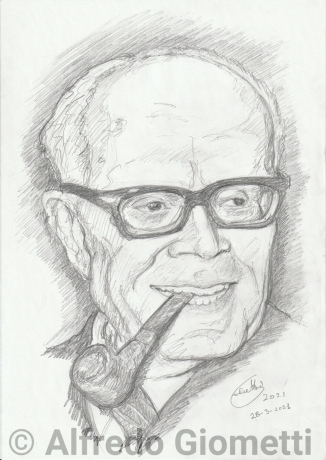 Sandro Pertini caricatura caricature portrait