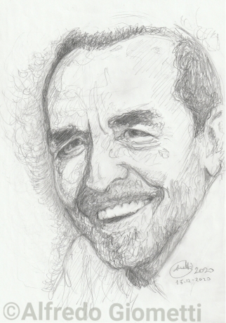 Vittorio Gassman caricatura caricature portrait