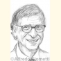 Ritratto di Bill Gates ( Bill Gates Portrait ) - Alfredo Giometti - Human Made Art (No AI)- clicca per ingrandire