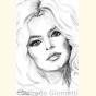 Ritratto di Brigitte Bardot ( Brigitte Bardot Portrait ) - Alfredo Giometti - Human Made Art (No AI)- clicca per ingrandire