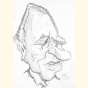 Caricatura di Carlo Azeglio Ciampi ( Carlo Azeglio Ciampi Caricature ) - Alfredo Giometti - Human Made Art (No AI)- clicca per ingrandire