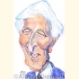 Caricatura di Corrado Augias ( Corrado Augias Caricature ) - Alfredo Giometti - Human Made Art (No AI)- clicca per ingrandire