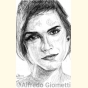 Ritratto di Emma Watson ( Emma Watson Portrait ) - Alfredo Giometti - Human Made Art (No AI)- clicca per ingrandire