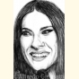 Ritratto di Laura Pausini ( Laura Pausini Portrait ) - Alfredo Giometti - Human Made Art (No AI)- clicca per ingrandire