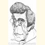 Caricatura di Lou Reed stilizzata ( Lou Reed stylized caricature ) - Alfredo Giometti - Human Made Art (No AI)- clicca per ingrandire