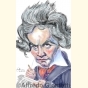 Caricatura di Ludwig Van Beethoven ( Ludwig Van Beethoven Caricature ) - Alfredo Giometti - Human Made Art (No AI)- clicca per ingrandire