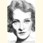 Ritratto di Marlene Dietrich ( Marlene Dietrich Portrait ) - Alfredo Giometti - Human Made Art (No AI)- clicca per ingrandire