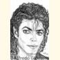 Ritratto di Michael Jackson ( Michael Jackson Portrait ) - Alfredo Giometti - Human Made Art (No AI)- clicca per ingrandire