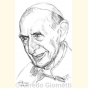 Ritratto di Papa Paolo VI ( Papa Paolo VI Portrait ) - Alfredo Giometti - Human Made Art (No AI)- clicca per ingrandire