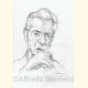 Ritratto di Umberto Bossi ( Umberto Bossi Portrait ) - Alfredo Giometti - Human Made Art (No AI)- clicca per ingrandire
